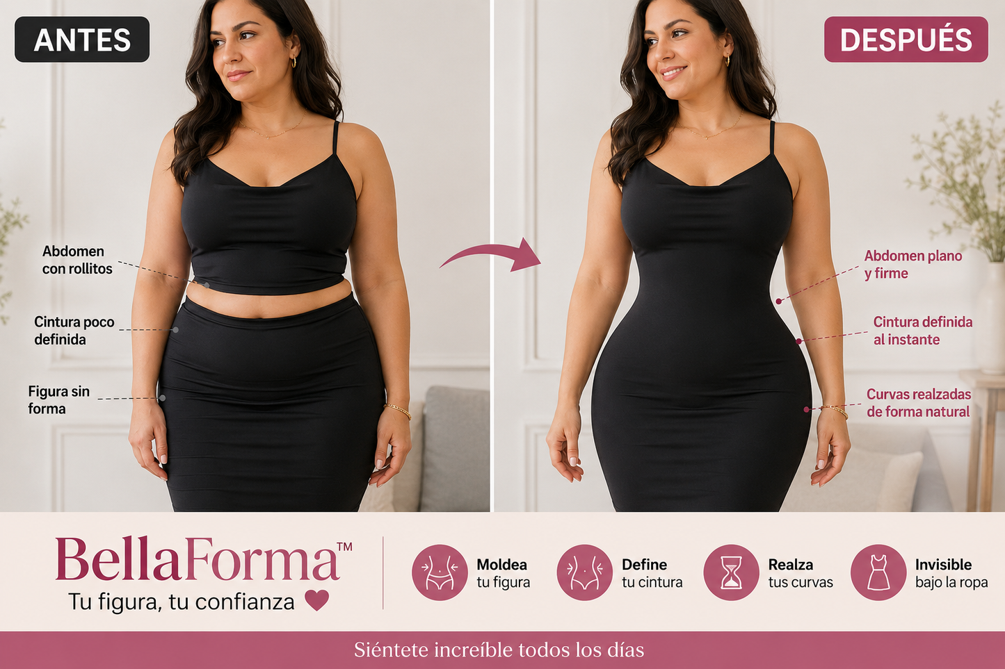 BellaForma™ - Body Moldeador Sin Costuras que Define tu Figura al Instante