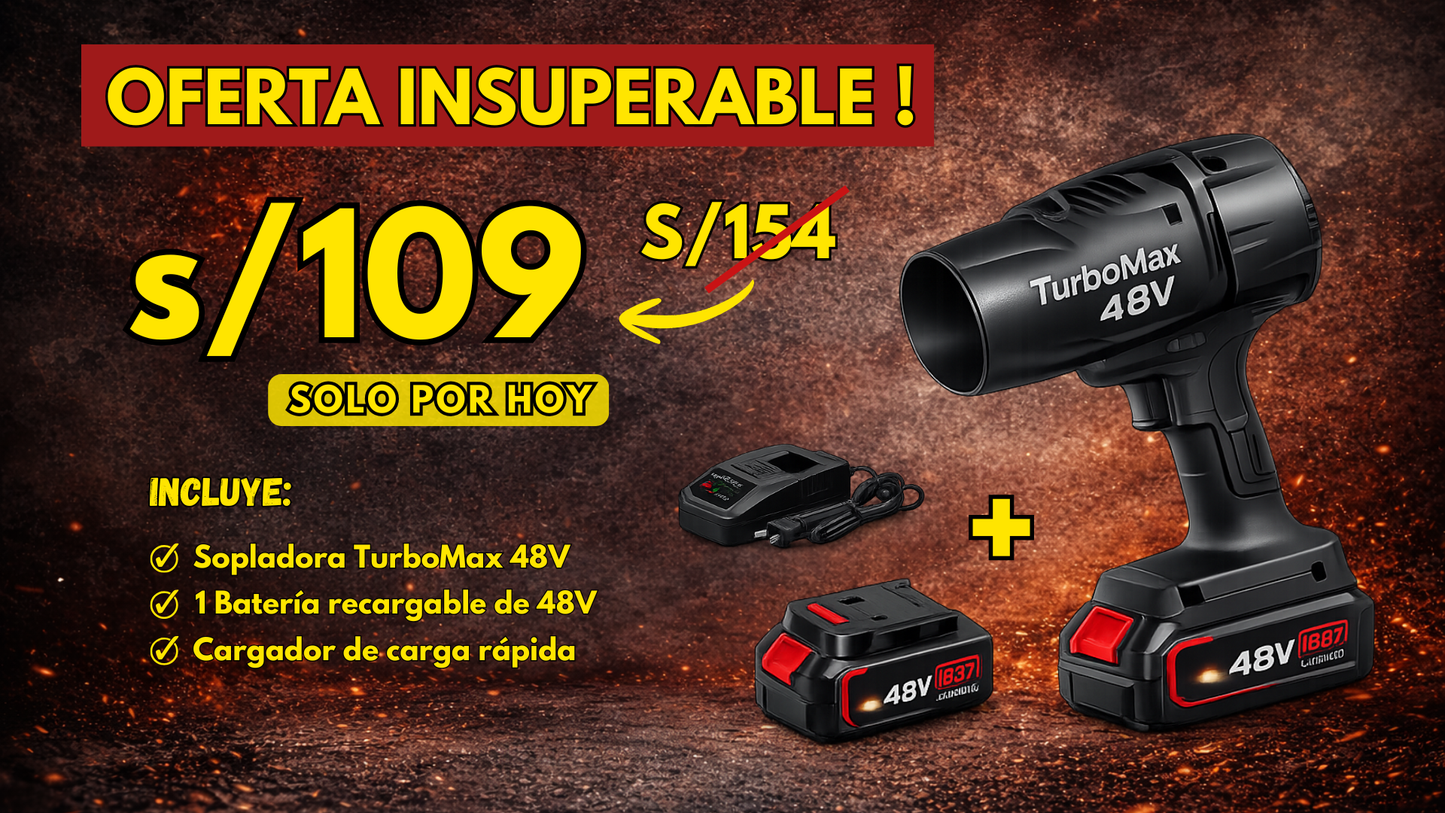 TurboMax 48V™ | Potencia Profesional Sin Cables