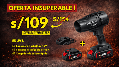 TurboMax 48V™ | Potencia Profesional Sin Cables
